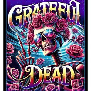 Grateful Dead Bertha Galaxy Blanket ~ Officially Licensed ~ 50" x 60" ~Brand New